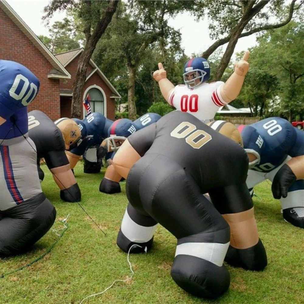 Inflatable football player decorations