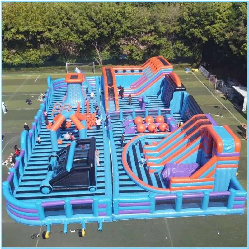 Inflatable obstacle course playground