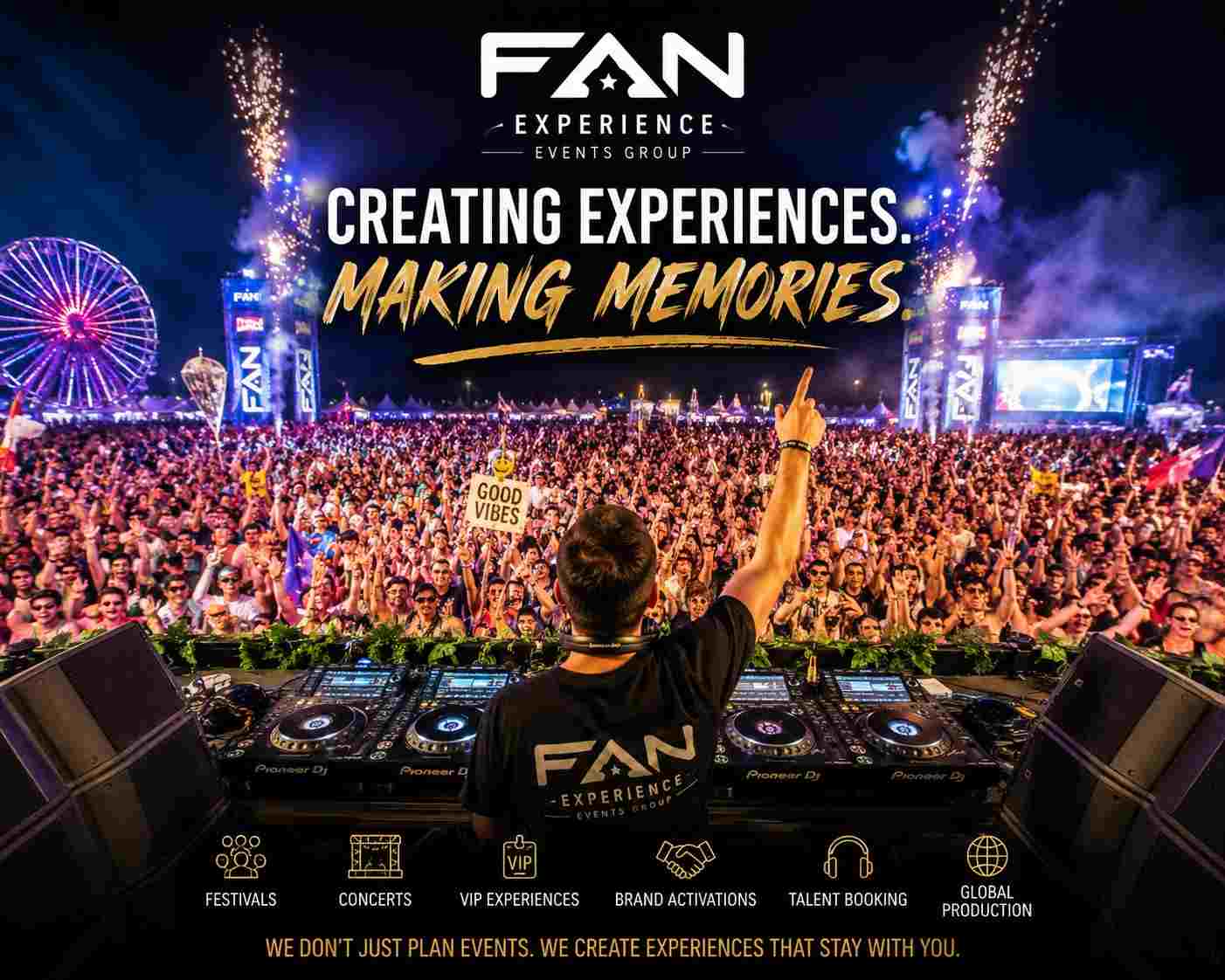 DJ performing at large event